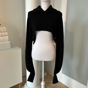 COS Black Cropped Sweater with Long Sleeves - NWT